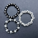 6pcs Acrylic Hand Pendant Bracelets for Couples Multi-color