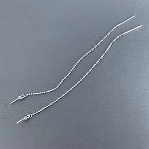 925 Silver Earrings Base for Pearls Beads 3 pairs