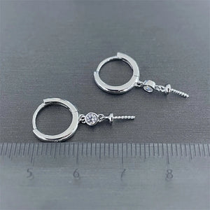 925 Silver Earring Base Findings 3 Pairs/Lot