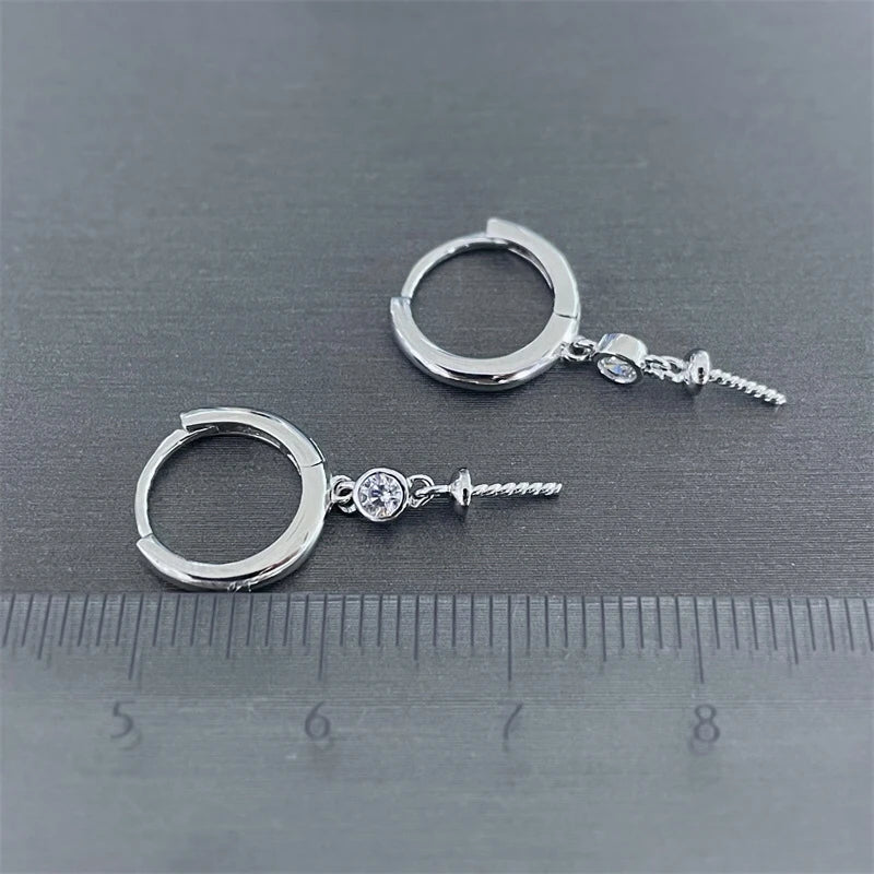 925 Silver Earring Base Findings 3 Pairs/Lot