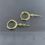 925 Silver Earring Base Findings 3 Pairs/Lot