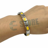 Adjustable Stainless Steel Bracelets Bangle 2pcs/lot