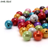 Mixed Acrylic Pearl Beads for Kids Necklace Making