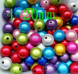 Mixed Acrylic Pearl Beads for Kids Necklace Making