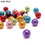Mixed Acrylic Pearl Beads for Kids Necklace Making