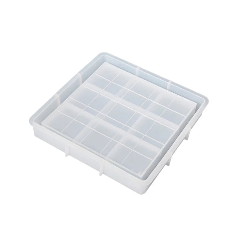 Checkerboard Base Silicone Mold for DIY Crafts