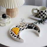 Checkerboard Tray for Porch Living Room Bedroom Desktop