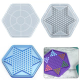 Checkers Game Resin Mold DIY Playing Games Chess UV Cyrstal Resin Mold