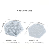 Checkers Game Resin Mold DIY Playing Games Chess UV Cyrstal Resin Mold