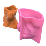 Cheek Support Face Silicone Mold Succulent Flowerpot Clay Plaster Molds