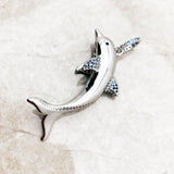 Cheerful Dolphin Pendant 925 Sterling Silver Jewelry Good Luck Gift