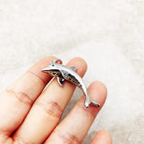 Cheerful Dolphin Pendant 925 Sterling Silver Jewelry Good Luck Gift