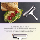 Adjustable Cheese Slicer: Soft & Semi-Hard Cheeses - 4 Cutting Wire