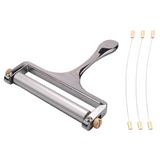 Adjustable Cheese Slicer: Soft & Semi-Hard Cheeses - 4 Cutting Wire