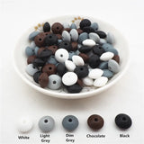 Chengkai 100pcs Silicone Lentil Beads DIY Baby Teether Chewing Toy