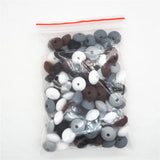 Chengkai 100pcs Silicone Lentil Beads DIY Baby Teether Dummy Chewing Toy