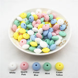 Chengkai 100pcs Silicone Lentil Beads DIY Baby Teether Chewing Toy
