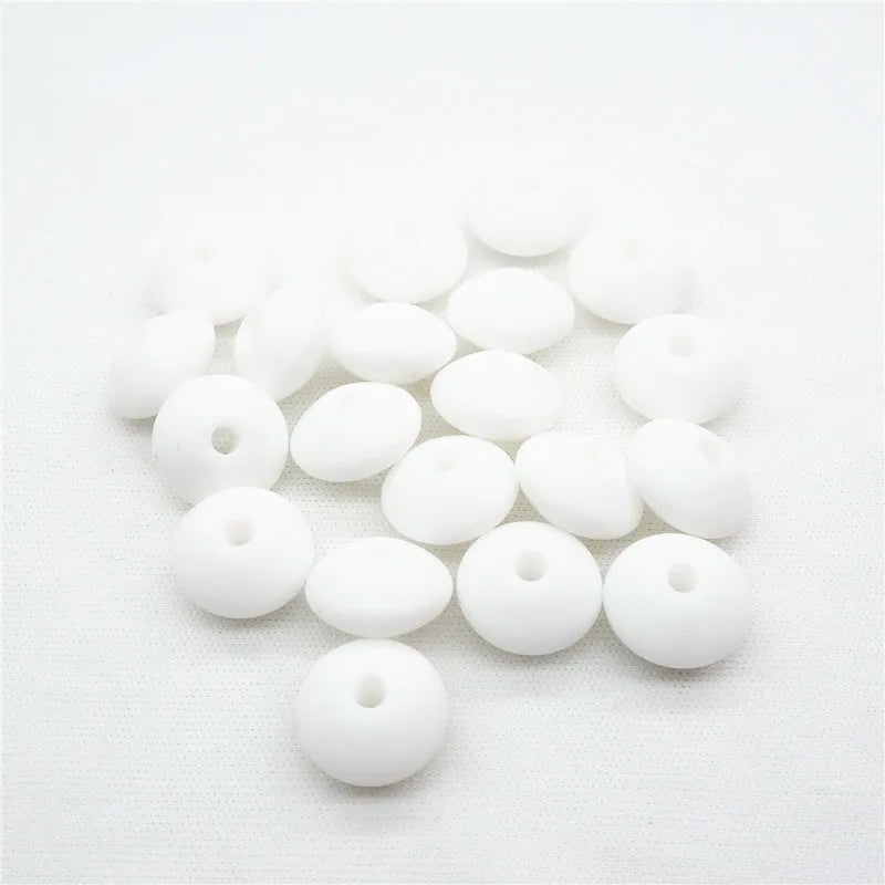 Chengkai 100pcs Silicone Lentil Beads DIY Baby Teether Chewing Toy