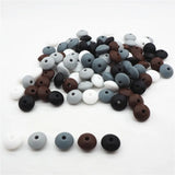 Chengkai 100pcs Silicone Lentil Beads DIY Baby Teether Dummy Chewing Toy