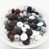 Chengkai 100pcs Silicone Lentil Beads DIY Baby Teether Dummy Chewing Toy
