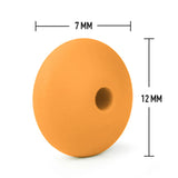 100pcs Silicone Lentil Teether Beads DIY Baby Pacifier Dummy Chewing Jewelry
