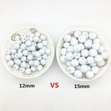Chengkai 100pc Silicone Beads DIY Baby Pacifier Teether Sensory Toy
