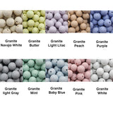 Chengkai 100pc Silicone Beads DIY Baby Pacifier Teether Sensory Toy