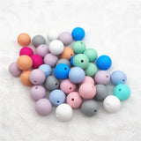 Chengkai 100pcs Silicone Teether Beads Baby Sensory Toy Making DIY Pacifier