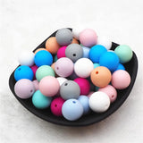 Chengkai 100pcs Silicone Teether Beads Baby Sensory Toy Making DIY Pacifier