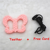 Chengkai 10PCS Silicone Butterfly Teether Baby Pacifier Dummy Teething Pendant