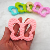 Chengkai 10PCS Silicone Butterfly Teether Baby Pacifier Dummy Teething Pendant