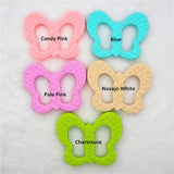 Chengkai 10PCS Silicone Butterfly Teether Baby Pacifier Dummy Teething Pendant
