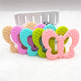 Chengkai 10PCS Silicone Butterfly Teether Baby Pacifier Dummy Teething Pendant