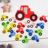 Chengkai 10PCS Silicone Car Beads BPA Baby Teething Bracelet Toys