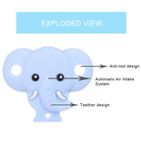 10PCS Silicone Elephant Pacifier Dummy Nipples Teether DIY Newborn