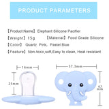 10PCS Silicone Elephant Pacifier Dummy Nipples Teether DIY Newborn