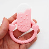 Chengkai 10PCS Silicone Ice Cream Teether DIY Baby Pacifier Dummy Pendant
