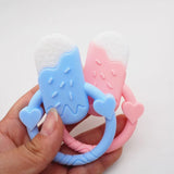 Chengkai 10PCS Silicone Ice Cream Teether DIY Baby Pacifier Dummy Pendant