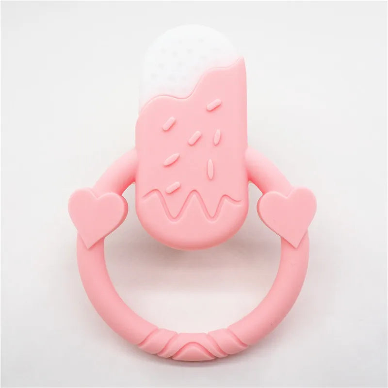 Chengkai 10PCS Silicone Ice Cream Teether DIY Baby Pacifier Dummy Pendant
