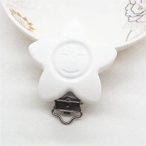 10pcs BPA Silicone Pacifier Chain Holder Clips