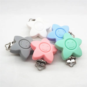 10pcs BPA Silicone Pacifier Chain Holder Clips