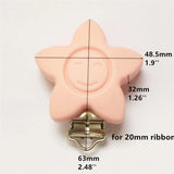 10pcs BPA Silicone Pacifier Chain Holder Clips