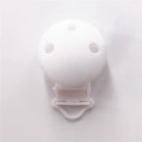 10pcs Plastic Silicone Round Teether Clips for DIY Baby Pacifier Dummy Soother