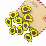 10pcs Avocado Silicone Teether Beads DIY Baby Pacifier Teething Necklace Toy