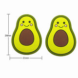 10pcs Avocado Silicone Teether Beads DIY Baby Pacifier Teething Necklace Toy