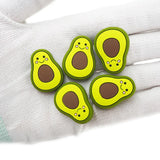 10pcs Avocado Silicone Teether Beads DIY Baby Pacifier Teething Necklace Toy