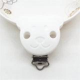 10pcs Silicone Bear Teething Clips DIY Baby Dummy Teether Chain