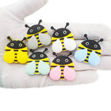 Chengkai 10pcs Silicone Bee Beads Teether DIY Baby Soccer Teething Sensory Toy
