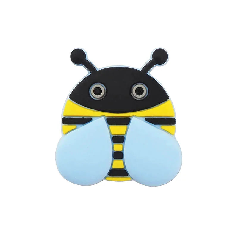 Chengkai 10pcs Silicone Bee Beads Teether DIY Baby Soccer Teething Sensory Toy