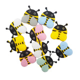 Chengkai 10pcs Silicone Bee Beads Teether DIY Baby Soccer Teething Sensory Toy